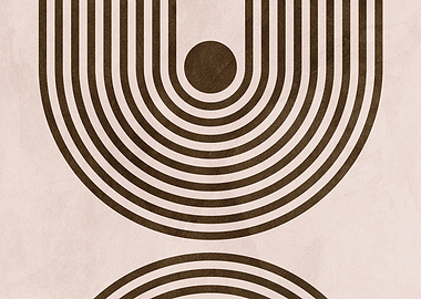 Minimalist Abstract Geometric Arch Art