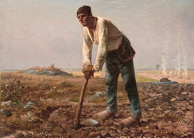Man with a Hoe - Jean-François Millet