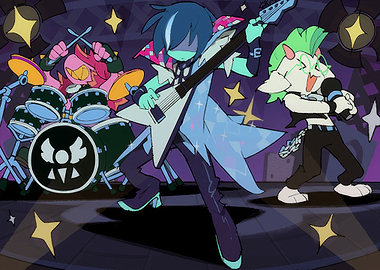 Deltarune Characters Performing in a Band