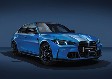 Blue BMW M3 Edition Sedan