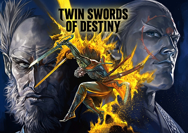 Twin Swords of Destiny Fantasy Art