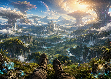 First-Person View of Fantasy World
