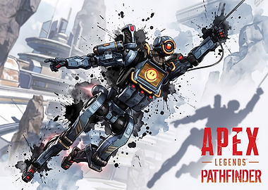 Apex Legends Pathfinder Action Illustration