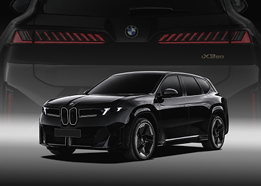 Black BMW iX350 SUV