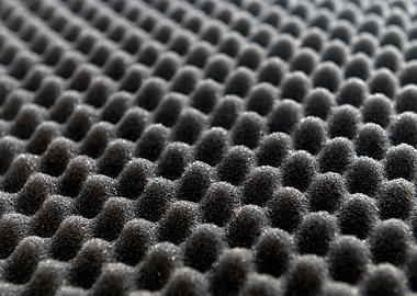 Black Acoustic Soundproofing Foam Panel