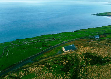 Coastal Cottage in Irish Landscape