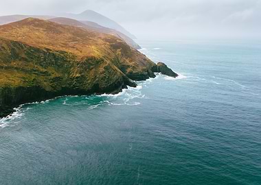 Rugged Coastal Cliffs and Ocean - Ireland