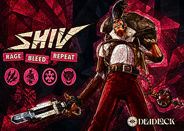 Deadlock Shiv Character Poster