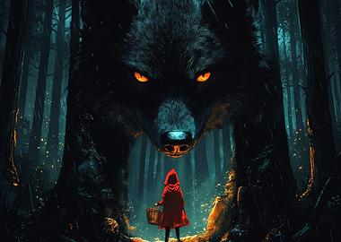 Little Red Riding Hood and Wolf