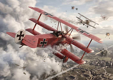 Red Baron Fokker Dr.I Dogfight