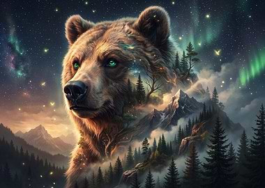 Majestic Bear Spirit of the Mountains