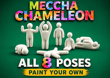 Meccha Chameleon Paint Your Own Figures
