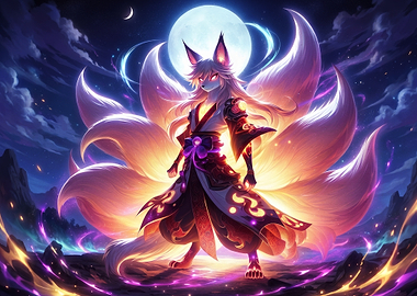 Nine-Tailed Fox Spirit Warrior