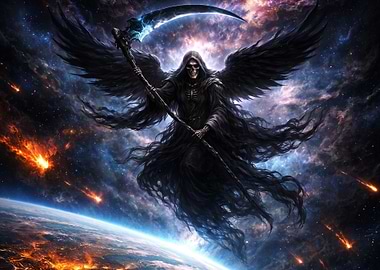 Cosmic Grim Reaper with Scythe