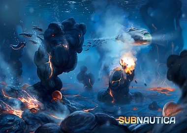 Subnautica Underwater Lava Zone Exploration