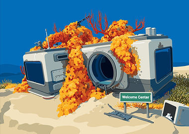 Abandoned Subnautica Welcome Center