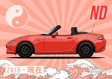 Mazda MX-5 Miata ND Illustration