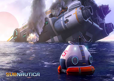 Subnautica Escape Pod and Crashed Ship