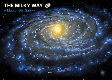 The Milky Way galaxy map