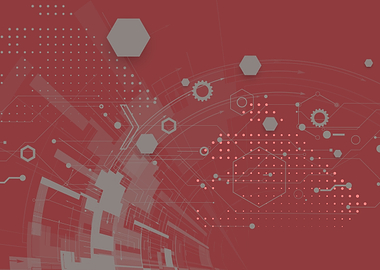 Abstract Red Tech Background