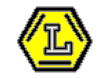 Pixel Art Letter L Emblem