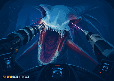 Subnautica Prawn Suit vs Reaper Leviathan