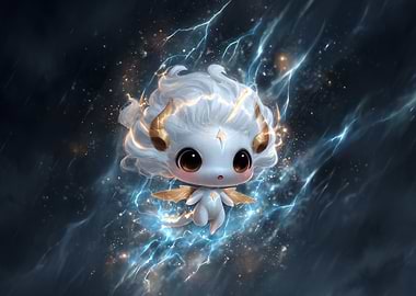 Cute Lightning Dragon Spirit