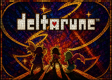 Deltarune Stained Glass Art