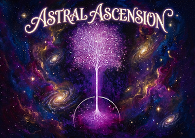Astral Ascension Cosmic Tree Art