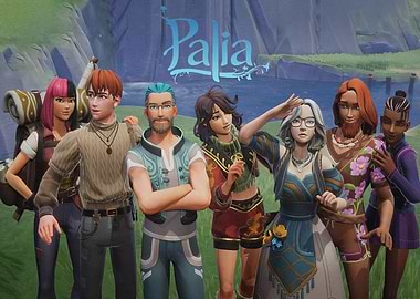 Palia Game Characters Group Portrait