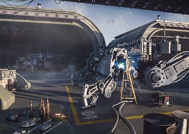 Mechanic Welding Sci-Fi Mech Robot