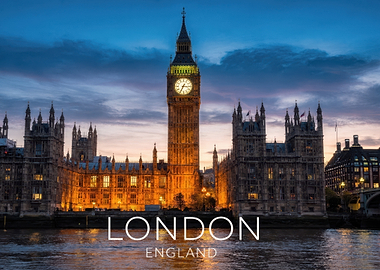 Big Ben at Twilight in London