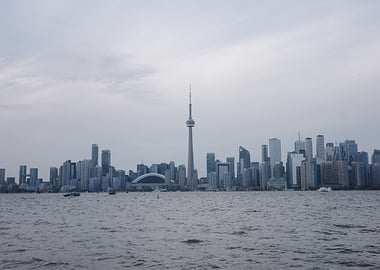 Toronto Skyline and CN Tower View