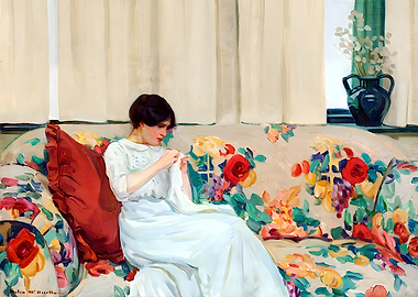 Helen McNicoll - The Chintz Sofa