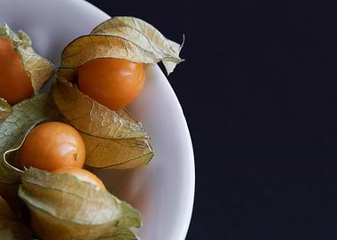 Berries in White Bowl