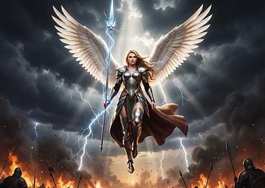 Warrior Angel with Lightning Spear