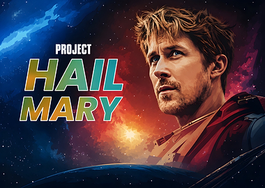 Project Hail Mary Space Poster