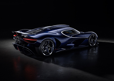 Dark Blue Koenigsegg Jesko Hypercar