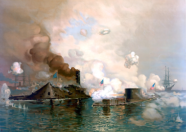 Battle of the Monitor and Merrimac 1862