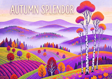Autumn Splendor Landscape Art