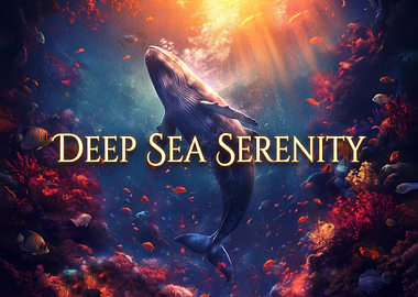 Deep Sea Serenity Whale Art
