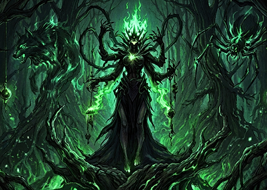 Dark Goddess of the Emerald Forest