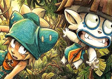 Yugo and Az from Wakfu