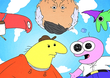 Smiling Friends Cartoon Characters