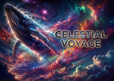 Celestial Voyage Cosmic Whale