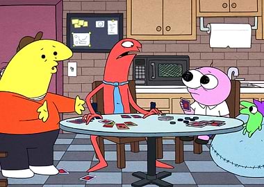 Smiling Friends Playing Cards