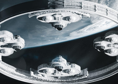 Halo Ring World in Space
