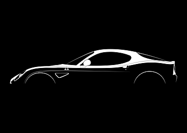 8C Competizione Silhouette
