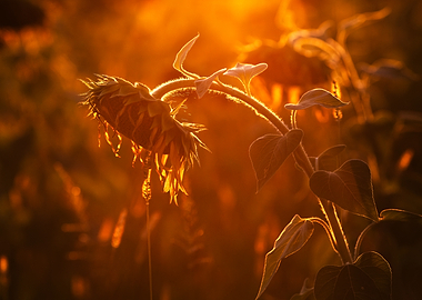 Sunflower at Golden Hour