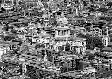 Aerial View of St Paul's Cathedral
